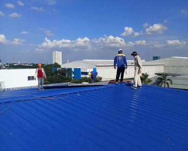 Công trình thi công tôn Nhà máy tại Bình Dương