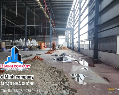 Công trình cải tạo xưởng tại KCN Rạch Bắp.